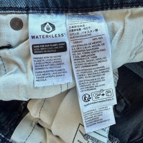 Levi's Premium 511 Slim Fit Jeans Medium Blue Wash Lyocell Stretch W33 L34 - Picture 7 of 8